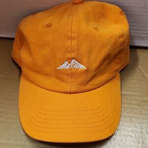 Sonoma Orange Baseball Cap With White Mountain Design.